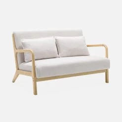 Banquette 2 Places + Fauteuil En Bois Et Tissu Bouclette 17 Banquette 2 Places + Fauteuil En Bois Et Tissu Bouclette -Outdoor Living Soldes iacsca1n2boucl f8fc1ed082684c5c5bb5f2e0b52c93fb