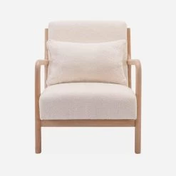 Fauteuil Scandinave En Bois Et Tissu Bouclette Texturée 7 Fauteuil Scandinave En Bois Et Tissu Bouclette Texturée -Outdoor Living Soldes iacscachbc 038b986b1a3cd27210386ff000138fba