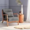 Fauteuil Design En Bois Et Tissu Couleur : Gris Foncé -Outdoor Living Soldes iacscadkgy 21f140d52bdc58addeac7d1a8da99848