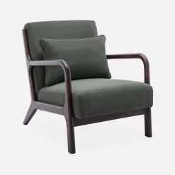 Fauteuil Scandinave Velours Côtelé Et Bois D'hévéa Wengé -Outdoor Living Soldes iacscadwlcrgre 8f3c972bee667d8cc12c45c0b3014ed8