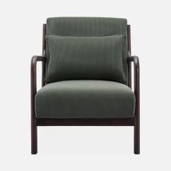 Fauteuil Scandinave Velours Côtelé Et Bois D'hévéa Wengé -Outdoor Living Soldes iacscadwlcrgre b18986737e0b62b4dd86a5d895eb6143