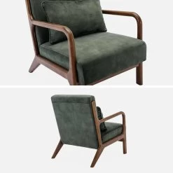 Fauteuil Scandinave Velours Et Bois D'hévéa Teinté Noyer Clair Couleur : Kaki 9 Fauteuil Scandinave Velours Et Bois D'hévéa Teinté Noyer Clair Couleur : Kaki -Outdoor Living Soldes iacscalwlvvkak 300ea1d6b1a2d53db6d5b00638cda127