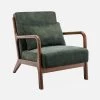 Fauteuil Scandinave Velours Et Bois D'hévéa Teinté Noyer Clair Couleur : Kaki 2 Fauteuil Scandinave Velours Et Bois D'hévéa Teinté Noyer Clair Couleur : Kaki -Outdoor Living Soldes iacscalwlvvkak 82931e4244e2f3578e7402b8653db07e