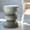 Table D'appoint, Bout De Canapé, Table De Chevet En Métal, Ø32 X H 44,5cm Couleur : Gris Foncé -Outdoor Living Soldes iassastbl32gre b78af26f86ab75e5a259d40474775497