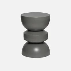 Table D'appoint, Bout De Canapé, Table De Chevet En Métal, Ø32 X H 44,5cm Couleur : Gris Foncé -Outdoor Living Soldes iassastbl32gre dbbcbadd587c4fb33502ce299604be3d