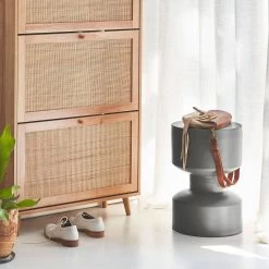 Table D'appoint, Bout De Canapé, Table De Chevet En Métal, Ø30x H 47cm Couleur : Gris Foncé 7 Table D'appoint, Bout De Canapé, Table De Chevet En Métal, Ø30x H 47cm Couleur : Gris Foncé -Outdoor Living Soldes iayastbl30gre 101ff78665dedf4e225d5306e66d5f27