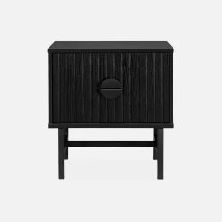 Table De Chevet Effet Bois Rainuré Noir -Outdoor Living Soldes ibazbedside 54c8d7ac8edd67c9c7767c54c8385752