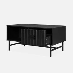 Table Basse Effet Bois Rainuré Noir 16 Table Basse Effet Bois Rainuré Noir -Outdoor Living Soldes ibazcoftable 8f956942ace3f32a1836fe56abe9790f