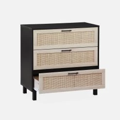 Commode Scandinave Bois Et Cannage 3 Tiroirs 12 Commode Scandinave Bois Et Cannage 3 Tiroirs -Outdoor Living Soldes ibcanchest3d 5a01ca3299e4c485820988bfe3c527a8