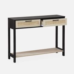 Console Scandinave Effet Bois Et Cannage 12 Console Scandinave Effet Bois Et Cannage -Outdoor Living Soldes ibcanconsole 15297d60a0cfb107babc8292cfcef6be