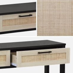 Console Scandinave Effet Bois Et Cannage 13 Console Scandinave Effet Bois Et Cannage -Outdoor Living Soldes ibcanconsole 792839f732974798012a0a2f6f2806ab