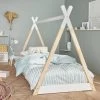 Lit Tipi Enfant 90 X 190 Cm En Pin Naturel, Sommier Inclus Couleur : Blanc 2 Lit Tipi Enfant 90 X 190 Cm En Pin Naturel, Sommier Inclus Couleur : Blanc -Outdoor Living Soldes ibedtipiwh 4b3c3388714b01cffd647b7d11bda32e