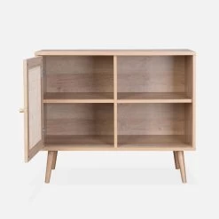 Buffet Scandinave Effet Bois Et Cannage 1 Porte 80 Cm Couleur : Naturel 13 Buffet Scandinave Effet Bois Et Cannage 1 Porte 80 Cm Couleur : Naturel -Outdoor Living Soldes ibosideboardm 22f4e8683d17bcb6a982aa09d047979e
