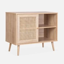 Buffet Scandinave Effet Bois Et Cannage 1 Porte 80 Cm Couleur : Naturel 10 Buffet Scandinave Effet Bois Et Cannage 1 Porte 80 Cm Couleur : Naturel -Outdoor Living Soldes ibosideboardm eb0a75199112271ef5b6e70f2b7d368a