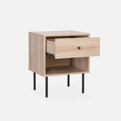 Table De Chevet Effet Bois Rainuré -Outdoor Living Soldes ibragbedside 4972721885af8a2d5f05e3ed9c3670ba