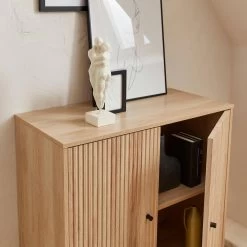 Buffet Effet Bois Rainuré 2 Portes 83,5 Cm -Outdoor Living Soldes ibragcabinet 7acb585d38d8994458a71ef30906f86e