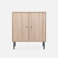 Buffet Effet Bois Rainuré 2 Portes 83,5 Cm -Outdoor Living Soldes ibragcabinet f64725c53e50a67fb80d35e5d7cfe47f
