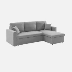 Canapé D'angle Convertible 3 Places Couleur : Gris Clair 18 Canapé D'angle Convertible 3 Places Couleur : Gris Clair -Outdoor Living Soldes iccsofalg 99461bf91a4c58e6a36b6457645555df