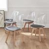 Chaise Scandinave Pieds Bois (lot De 4) Couleur : Noir 2 Chaise Scandinave Pieds Bois (lot De 4) Couleur : Noir -Outdoor Living Soldes ichairacrx4bk bcfa16fb40ed4dc657d647127bfe3a0f