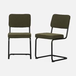 Chaise Cantilever Bouclette Texturée (lot De 2) Couleur : Vert 11 Chaise Cantilever Bouclette Texturée (lot De 2) Couleur : Vert -Outdoor Living Soldes ichrmjbfchgrex2 58e209c29b8f9f484988150432f6f8bc