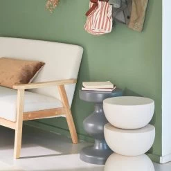 Table D'appoint, Bout De Canapé, Table De Chevet En Métal, Ø32 X H 46.5cm Couleur : Crème 10 Table D'appoint, Bout De Canapé, Table De Chevet En Métal, Ø32 X H 46.5cm Couleur : Crème -Outdoor Living Soldes icoustbl32ivo 69ffd2d77a62acb2136ad8833ec63464