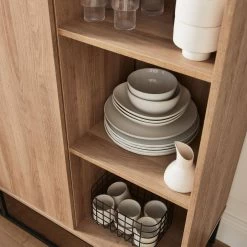 Vaisselier Métal Et Effet Bois 1 Porte -Outdoor Living Soldes idcab100nat 1ff266eab6ff1f6c7287bbba231b6ef4