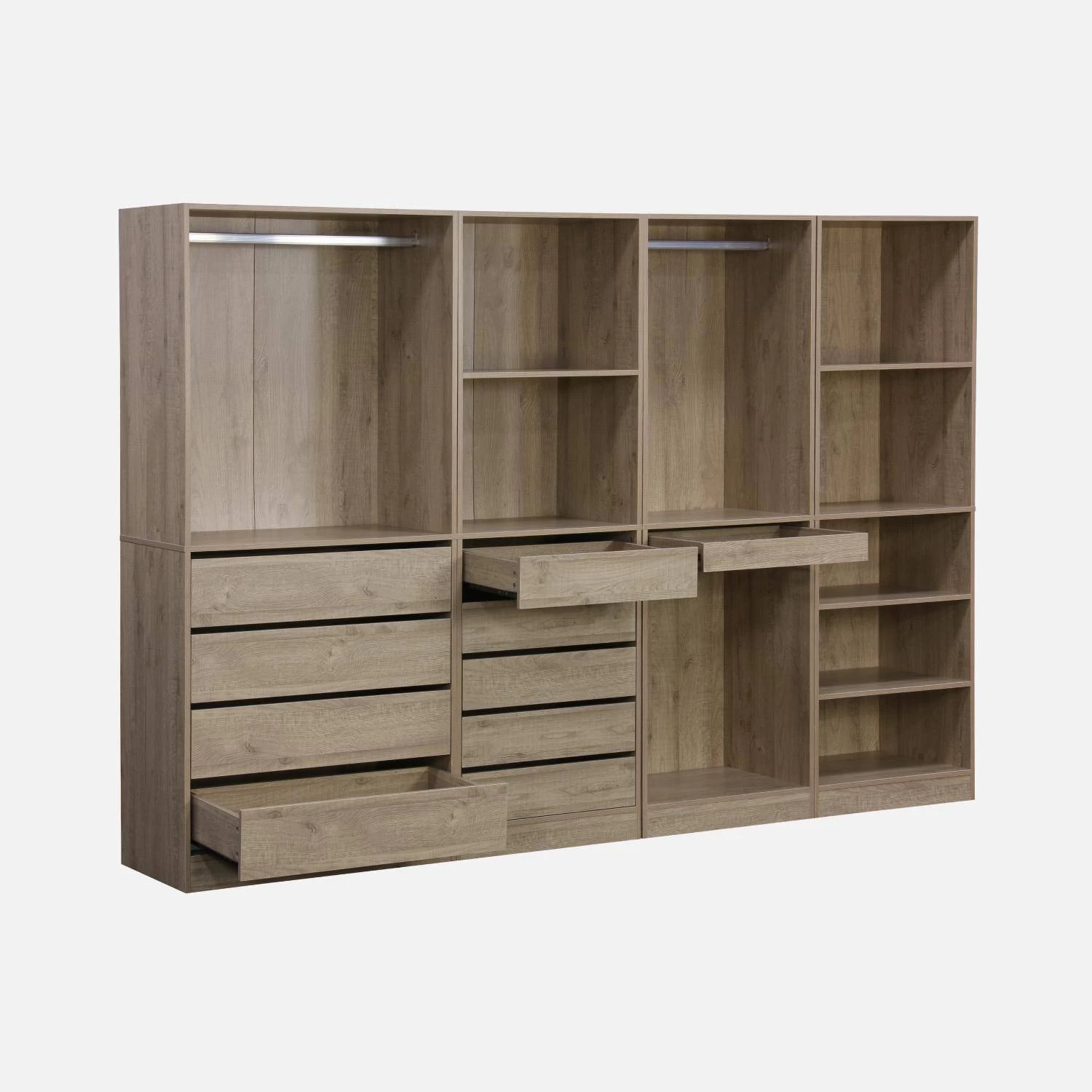 Kit Dressing Modulable Avec 4 éléments Couleur : Naturel 8 Kit Dressing Modulable Avec 4 éléments Couleur : Naturel – Image 6