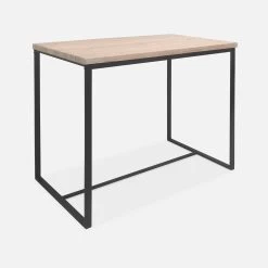 Table Haute Et 4 Tabourets De Bar Acier Et Effet Bois Couleur : Noir 11 Table Haute Et 4 Tabourets De Bar Acier Et Effet Bois Couleur : Noir -Outdoor Living Soldes ids100r4 4834ade49db55da581ab83fe855fecc7