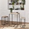 Set Table Haute Avec 2 Tabourets De Bar Couleur : Noir 1 Set Table Haute Avec 2 Tabourets De Bar Couleur : Noir -Outdoor Living Soldes ids60r2 b43e9fe8f073bd5ab0a46248d789c3de