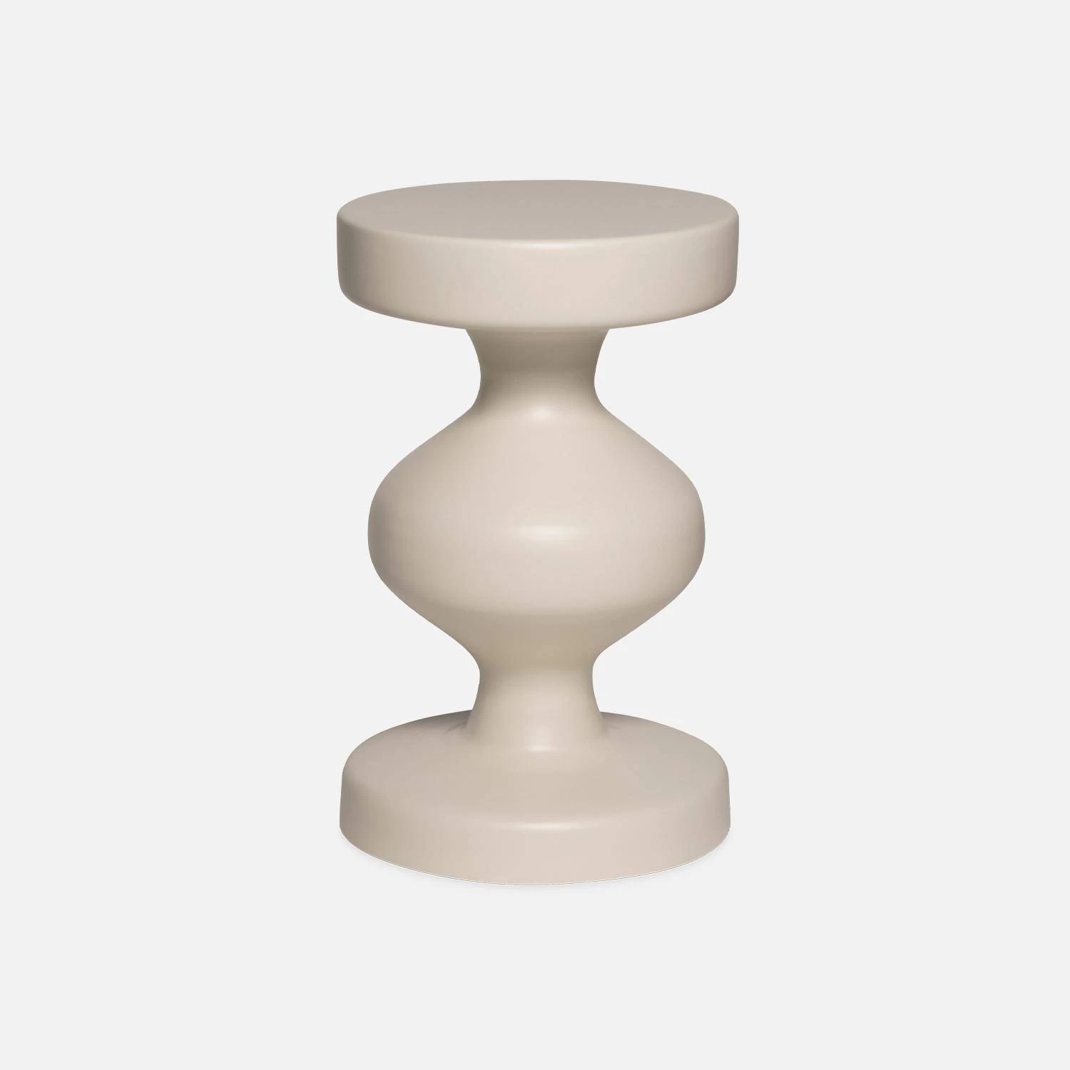 Table D'appoint, Bout De Canapé, Table De Chevet En Métal, Ø29,5 X H 47cm Couleur : Crème 5 Table D'appoint, Bout De Canapé, Table De Chevet En Métal, Ø29,5 X H 47cm Couleur : Crème – Image 3