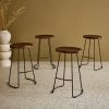 Tabouret De Bars Bois De Manguier Et Acier, Repose Pieds, 65cm (lot De 4) Couleur : Teinté Noyer 1 Tabouret De Bars Bois De Manguier Et Acier, Repose Pieds, 65cm (lot De 4) Couleur : Teinté Noyer -Outdoor Living Soldes ijabst65x4wal b5a10e4bba04e39bbf686a0ec1dd6013
