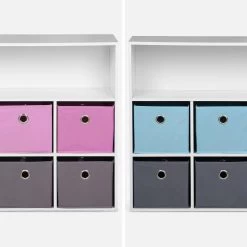 Meuble Rangement Enfant 6 Paniers Couleur : Bleu -Outdoor Living Soldes ikscam6bl b1e0e0208e0e4ba625301e0f10807211