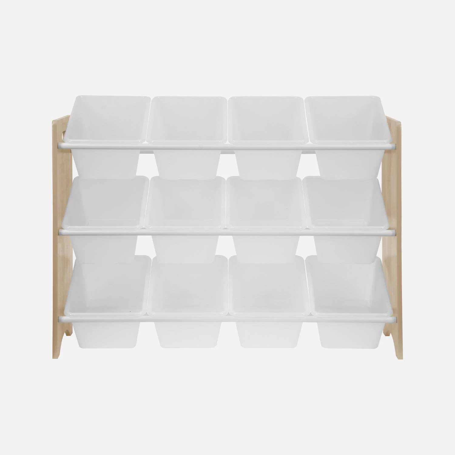 Meuble De Rangement Jouet Avec 12 Casiers Couleur : Naturel 6 Meuble De Rangement Jouet Avec 12 Casiers Couleur : Naturel – Image 4