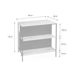Table Haute Décor Bois Et Métal 2 étagères, 2 Tabourets 19 Table Haute Décor Bois Et Métal 2 étagères, 2 Tabourets -Outdoor Living Soldes ilfbds100r2bn 50dfae8f50a585b6bc23d3317f1ae101
