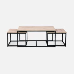 Table Gigogne Encastrable Métal Et Effet Bois (lot De 3) Couleur : Bois 15 Table Gigogne Encastrable Métal Et Effet Bois (lot De 3) Couleur : Bois -Outdoor Living Soldes ilfctgigbn dc436fbc07a33292127b372f1772baa5