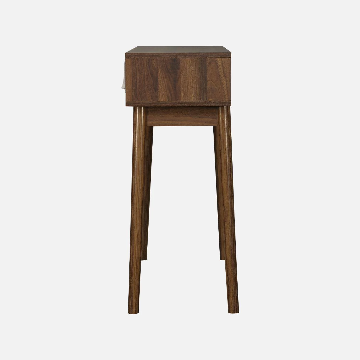 Console Décor Bois 2 Tiroirs Couleur : Bois Foncé 6 Console Décor Bois 2 Tiroirs Couleur : Bois Foncé – Image 4