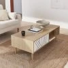 Table Basse Effet Bois Naturel Couleur : Blanc -Outdoor Living Soldes imkcoftablewh fe94fa21c46f7789040b7b034124e359