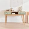 Console Effet Bois Naturel 2 Tiroirs Couleur : Vert D'eau 1 Console Effet Bois Naturel 2 Tiroirs Couleur : Vert D'eau -Outdoor Living Soldes imkdesk120gw 3f8e7b0b3526cafb710823087f3ed683
