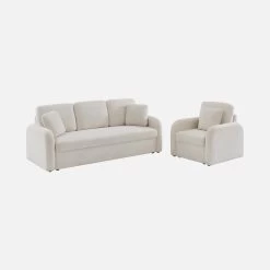 Fauteuil Tissu Bouclette Blanche, Lignes Arrondies 13 Fauteuil Tissu Bouclette Blanche, Lignes Arrondies -Outdoor Living Soldes imlsofa1boucl e859cb6b925b716cae0df99e16910280