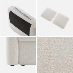 Canapé 2 Places Bouclettes Blanches, Lignes Arrondies 14 Canapé 2 Places Bouclettes Blanches, Lignes Arrondies -Outdoor Living Soldes imlsofa2boucl 77d26f59e16eb9a57e80aaa43450ec65