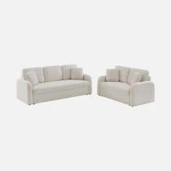 Canapé 2 Places Bouclettes Blanches, Lignes Arrondies 15 Canapé 2 Places Bouclettes Blanches, Lignes Arrondies -Outdoor Living Soldes imlsofa2boucl fe22f50bd43aeef5206ad0d537478a4f