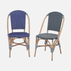 Chaise Bistrot En Rotin Et Polyrotin (lot De 2) Couleur : Bleu 11 Chaise Bistrot En Rotin Et Polyrotin (lot De 2) Couleur : Bleu -Outdoor Living Soldes imonchrx2blu 47c690f323e992cdc755c92c7b640a20