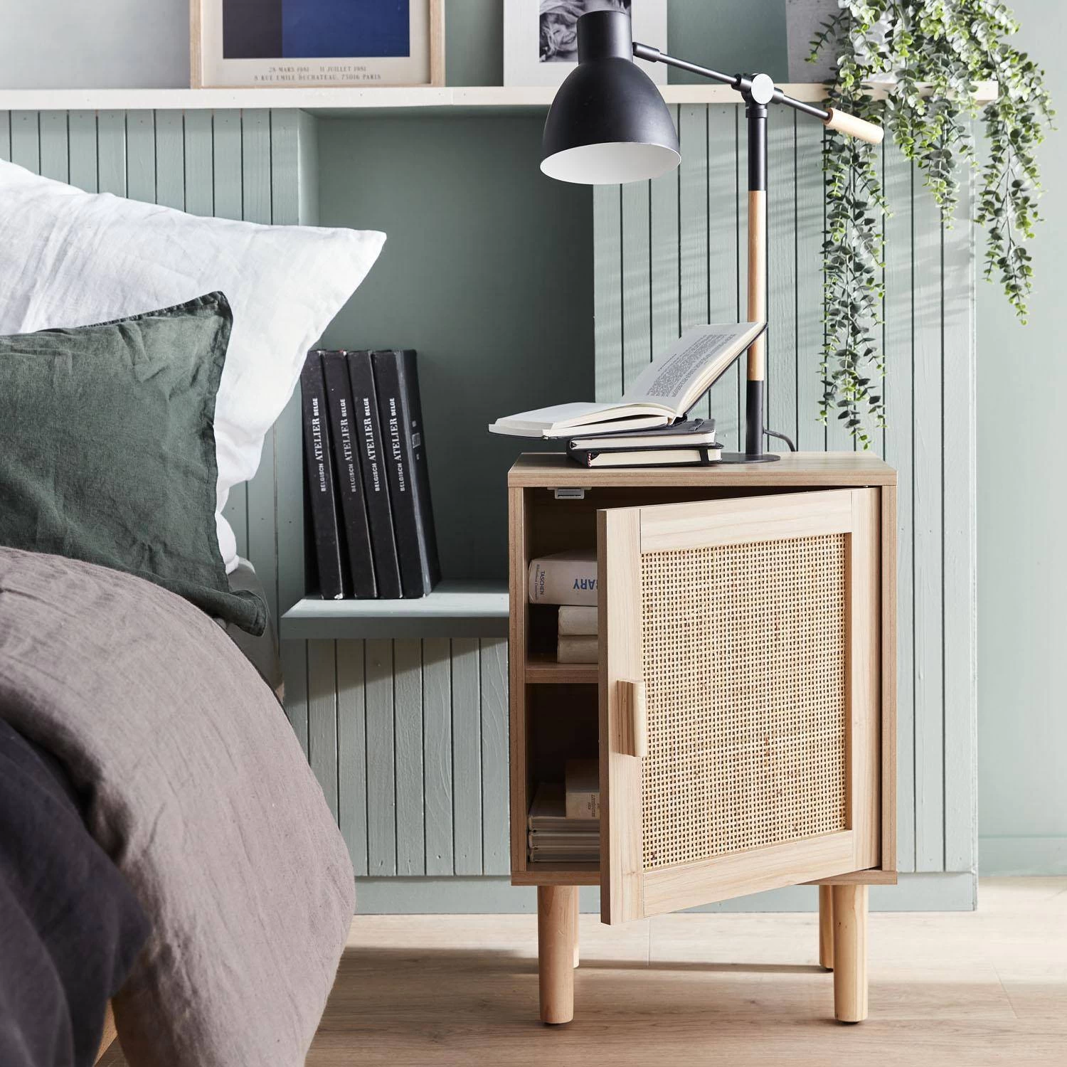 Lot De 2 Tables De Chevet En Cannage 5 Lot De 2 Tables De Chevet En Cannage – Image 3