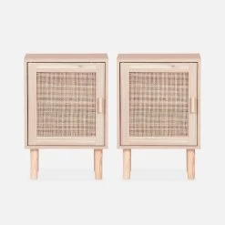 Lot De 2 Tables De Chevet En Cannage 13 Lot De 2 Tables De Chevet En Cannage -Outdoor Living Soldes inatbedsidex2 c79ad170805ad1d79b7a264bde881a90