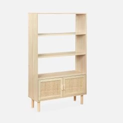 Etagère Bibliothèque Cannage Et Effet Bois 3 Niveaux 2 Portes 10 Etagère Bibliothèque Cannage Et Effet Bois 3 Niveaux 2 Portes -Outdoor Living Soldes inatstorshelf 8444bd31cf363f18426406ca088daa4e