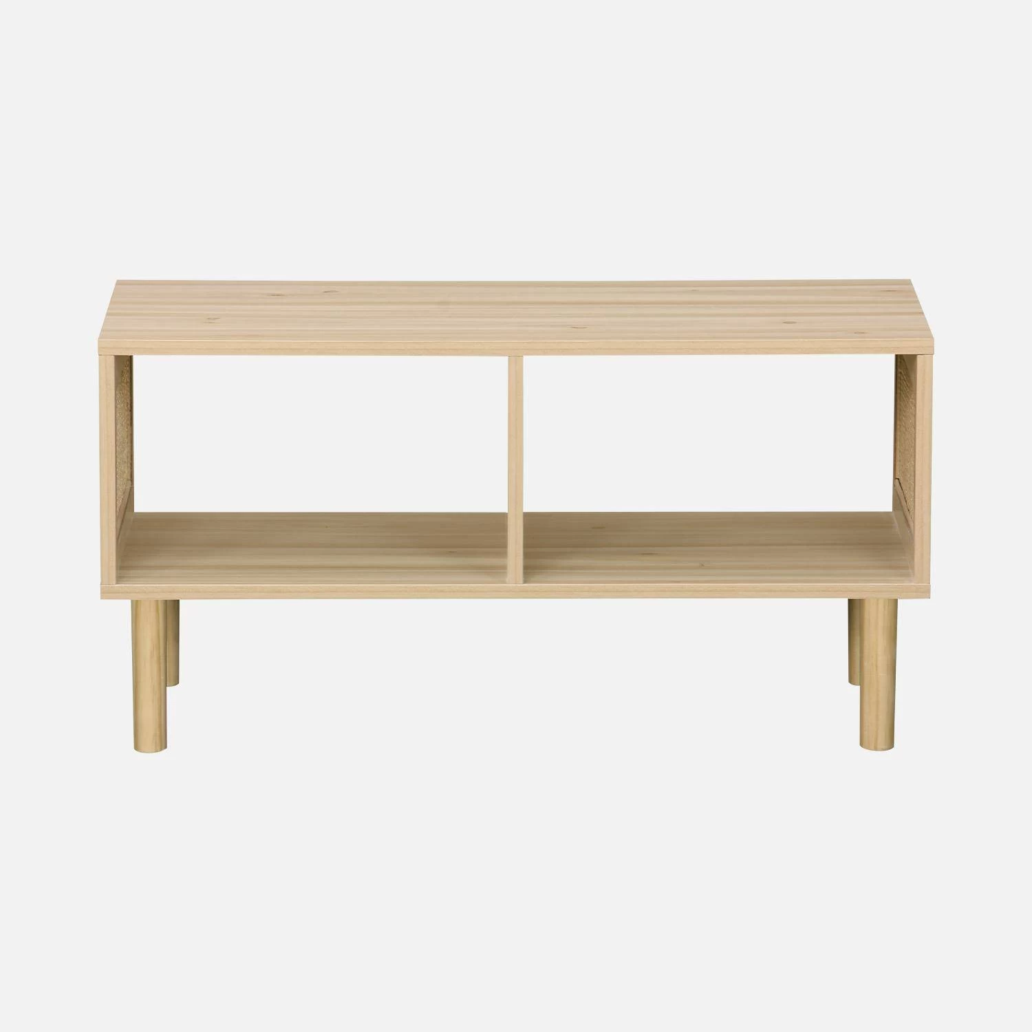 Table Basse Ou Meuble TV Cannage 80 Cm 4 Table Basse Ou Meuble TV Cannage 80 Cm – Image 2