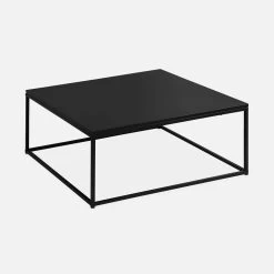 Table Basse Noir En Métal - Industrielle -Outdoor Living Soldes indusqct80bk fbaabf14b6589485d5c6ceb2c5ced7a3