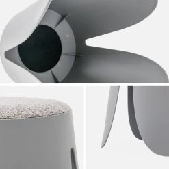 Set De 4 Tabourets Empilables Bouclette Texturée Couleur : Gris Clair 9 Set De 4 Tabourets Empilables Bouclette Texturée Couleur : Gris Clair -Outdoor Living Soldes inikstx4bcllg 5373207f54409b3551a46fb2688bafec