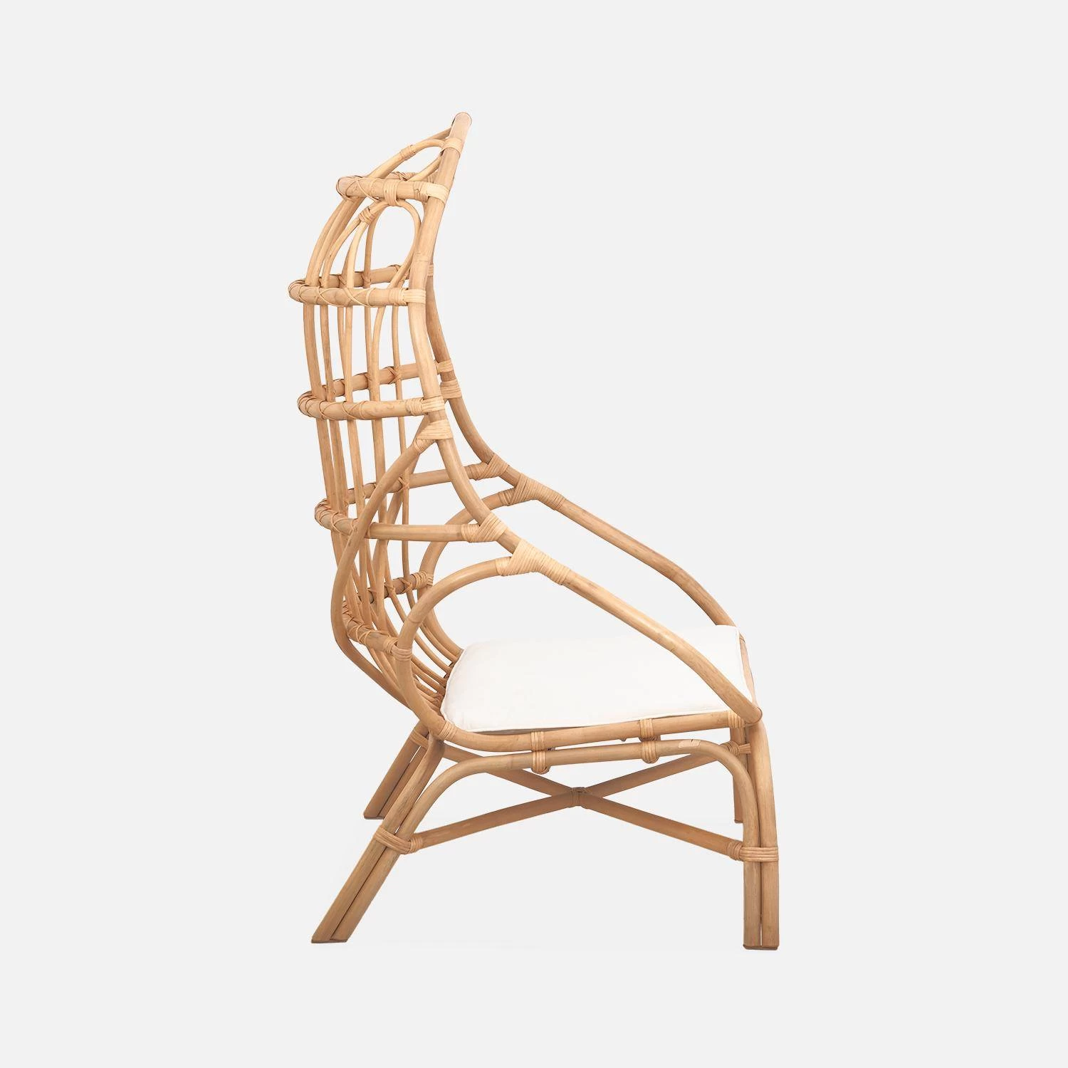 Fauteuil œuf En Rotin Avec Coussin 8 Fauteuil œuf En Rotin Avec Coussin – Image 6