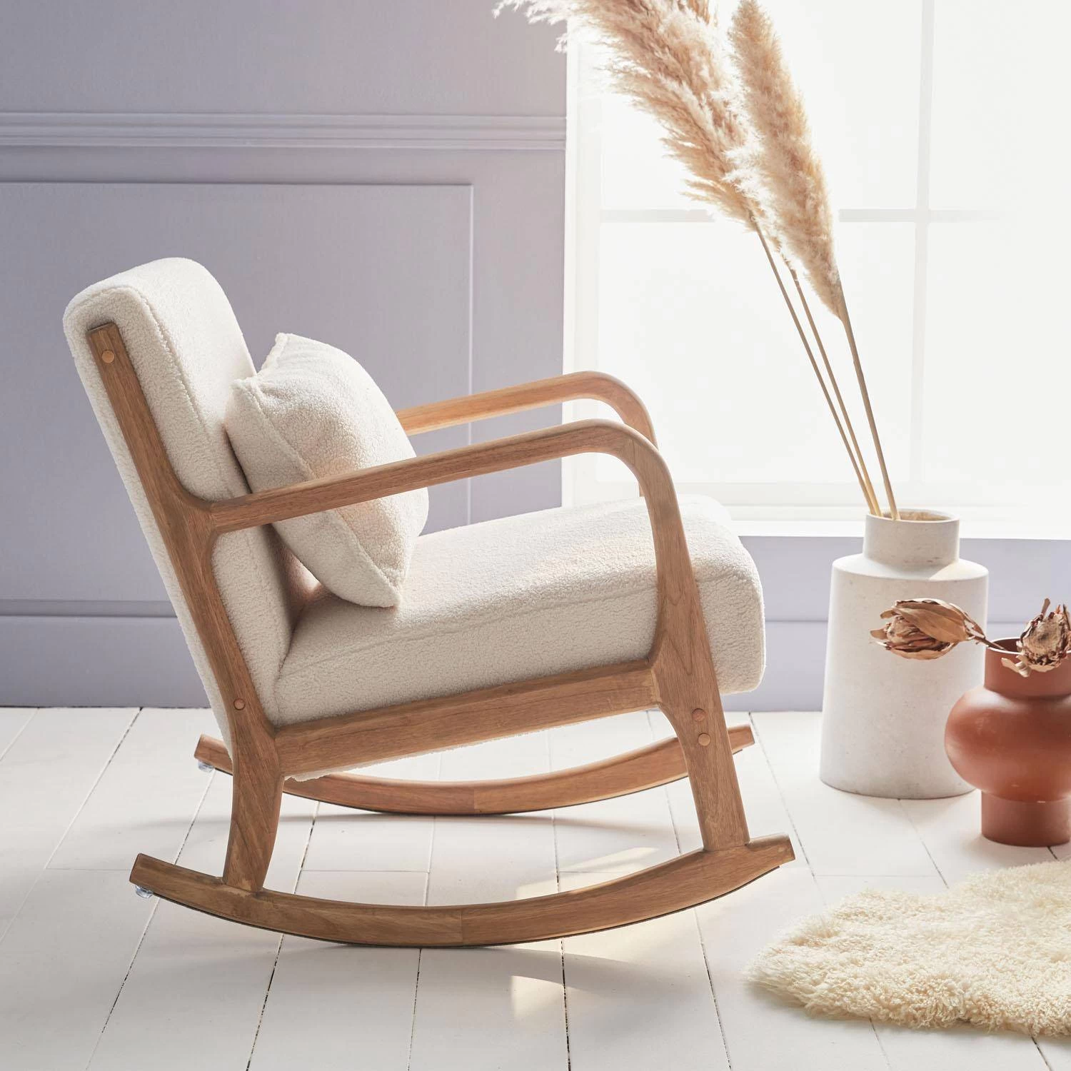 Rocking Chair Scandinave Bouclettes 4 Rocking Chair Scandinave Bouclettes – Image 2